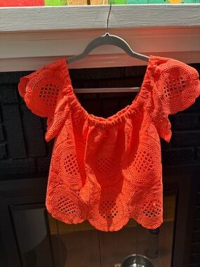 Bebe lined crochet top